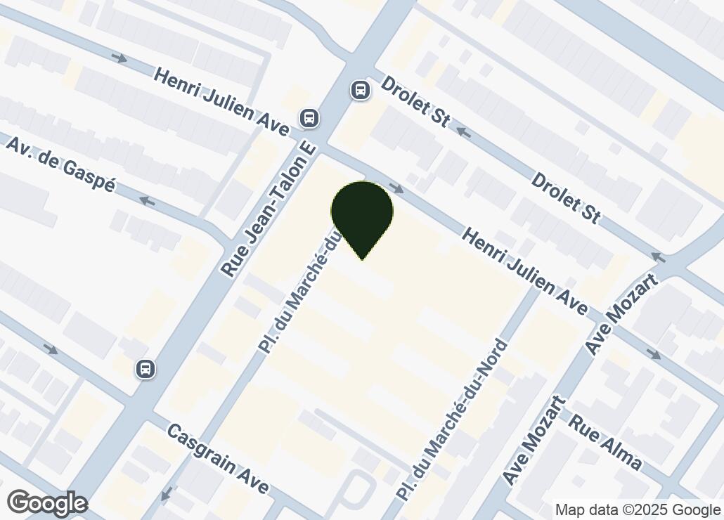 Map showing location at 45.5364744, -73.6151502