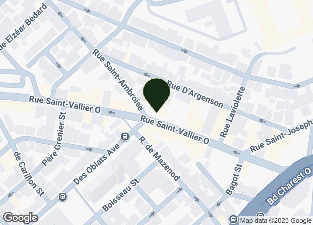 Map showing location at 46.8119477, -71.2347171