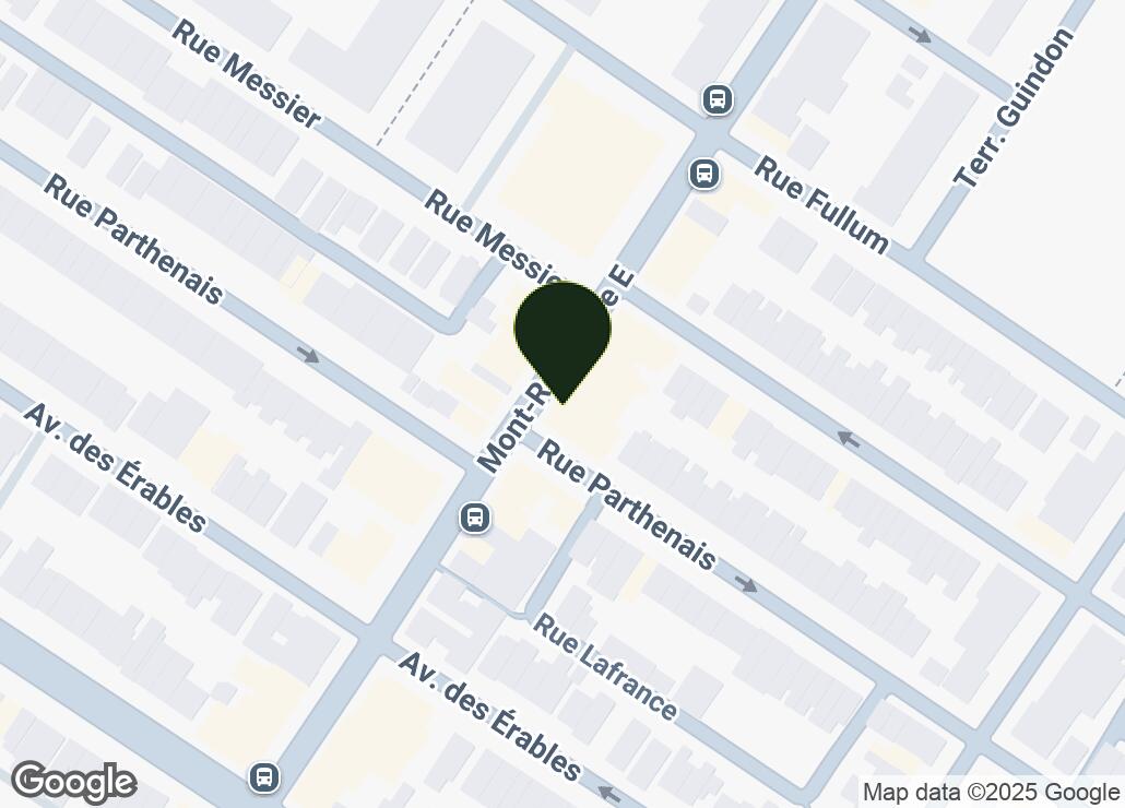 Map showing location at 45.5365737, -73.5709431