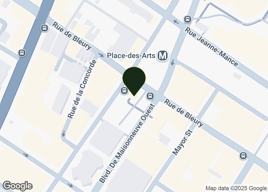 Map showing location at 45.5071963, -73.5694001