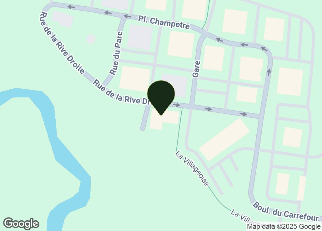 Map showing location at 45.3348909, -72.6521533