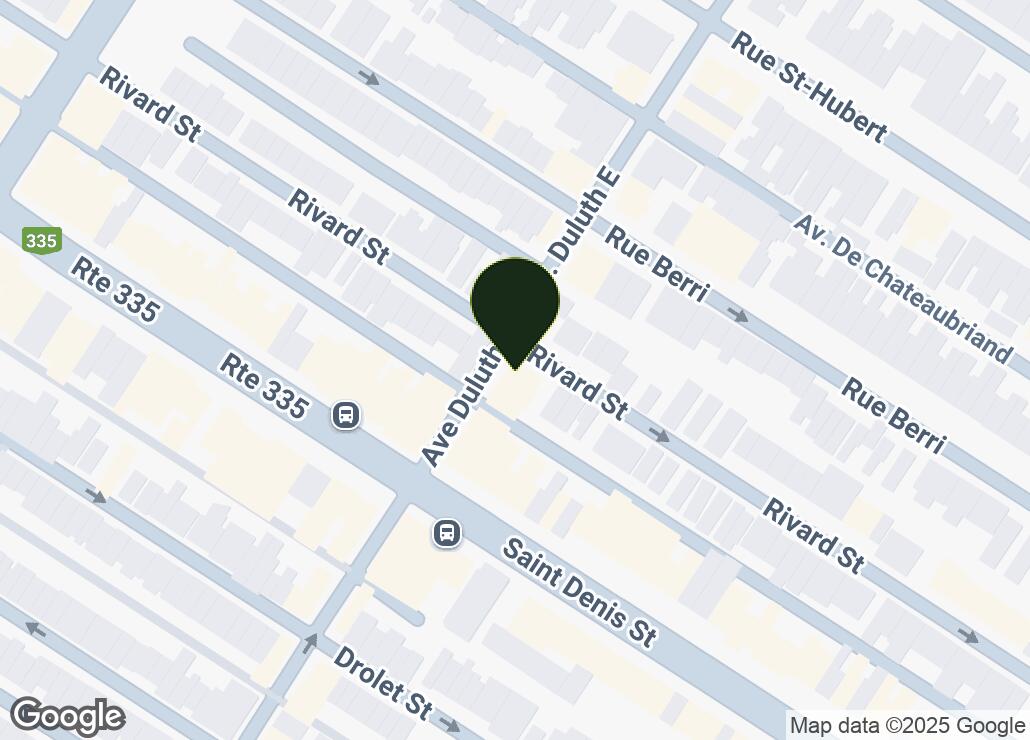 Map showing location at 45.5211818, -73.5753308