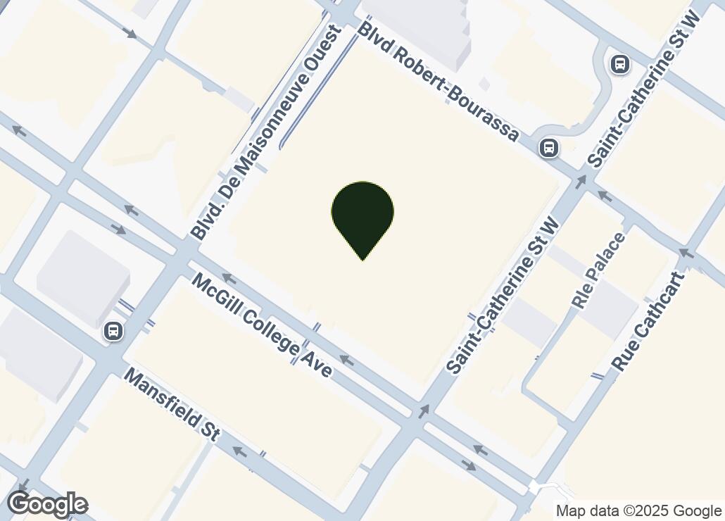 Map showing location at 45.5027544, -73.5714715