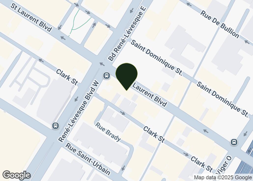 Map showing location at 45.5084429, -73.5610566