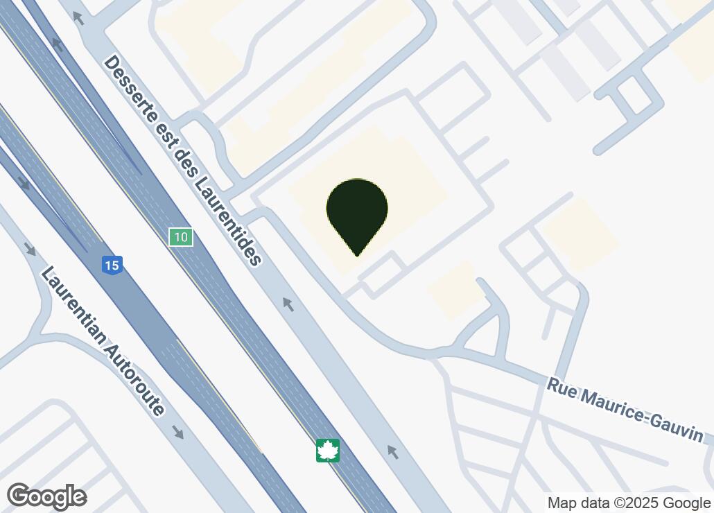 Map showing location at 45.5669557, -73.739874