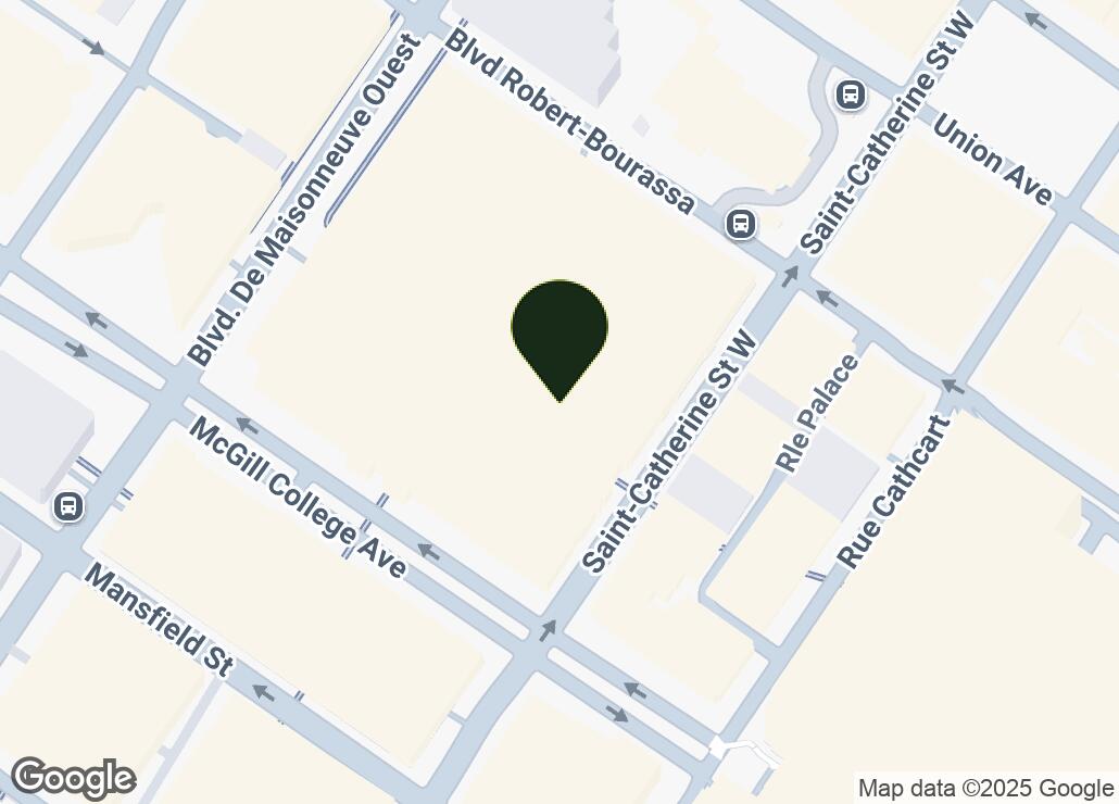 Map showing location at 45.502739, -73.570948