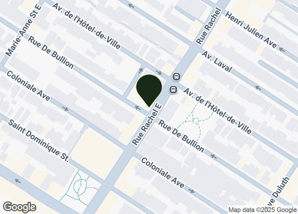 Map showing location at 45.5195045, -73.5804661