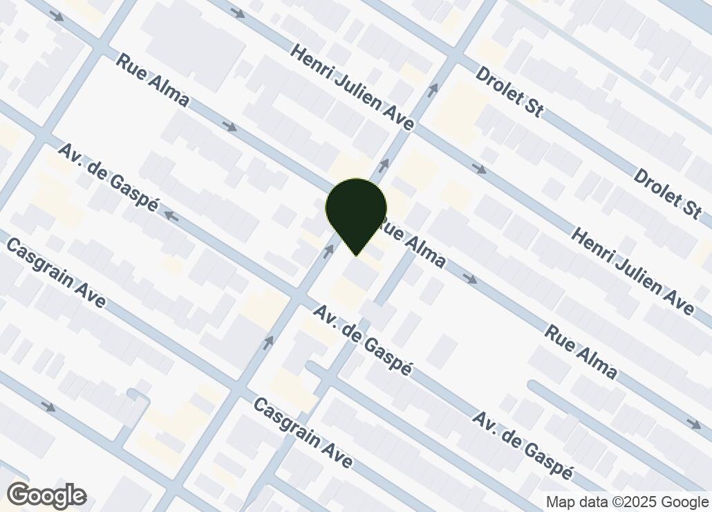 Map showing location at 45.5337218, -73.609955