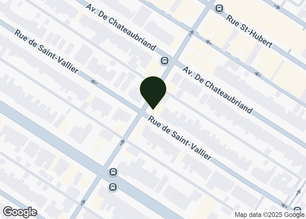 Map showing location at 45.5363733, -73.6075618