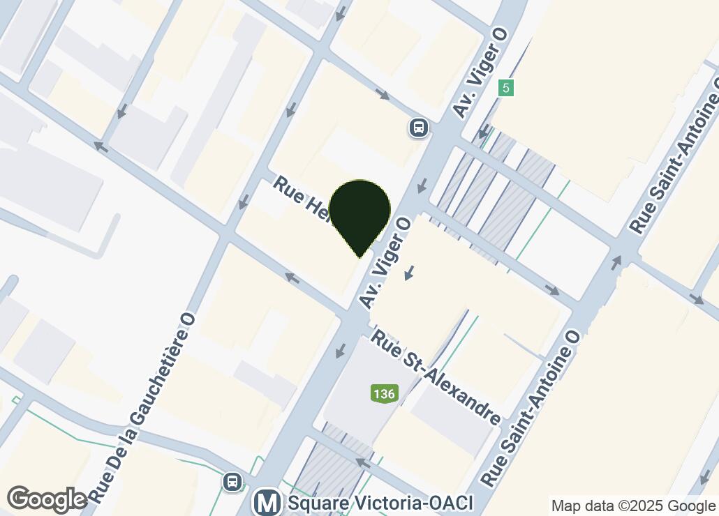 Map showing location at 45.5031598, -73.5624174