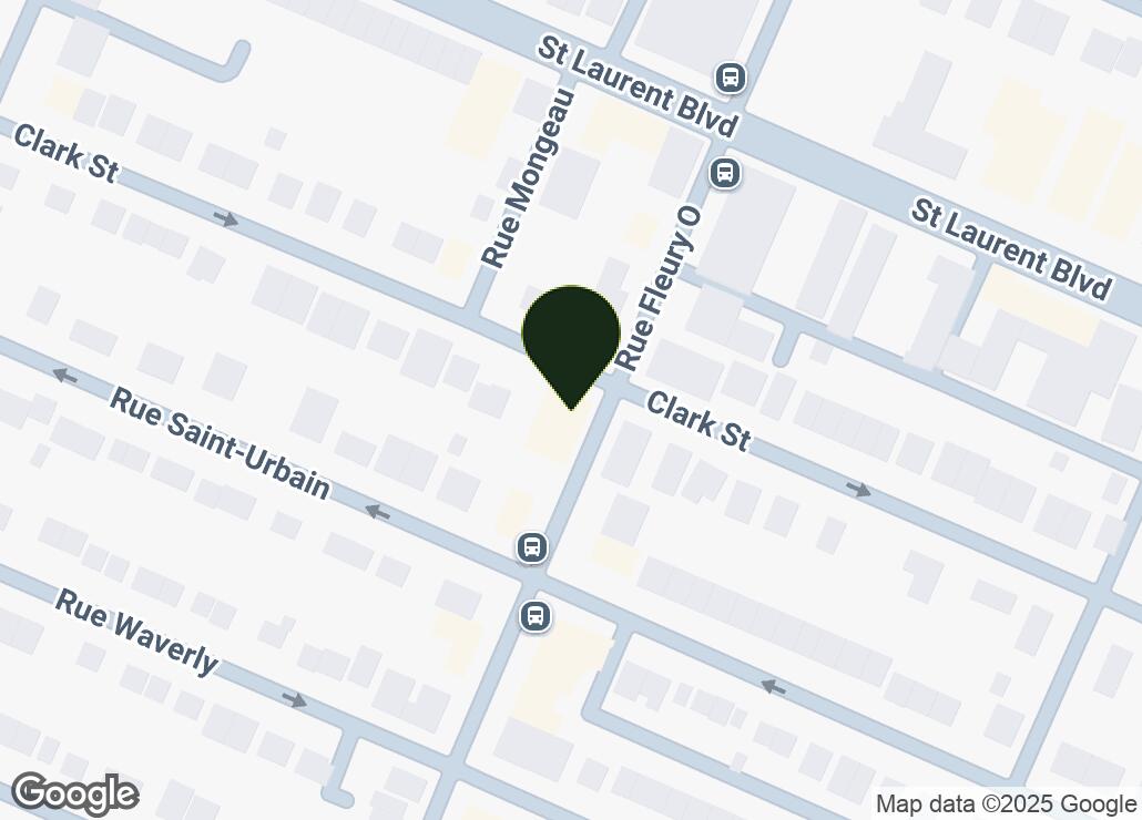 Map showing location at 45.5475379, -73.6656464