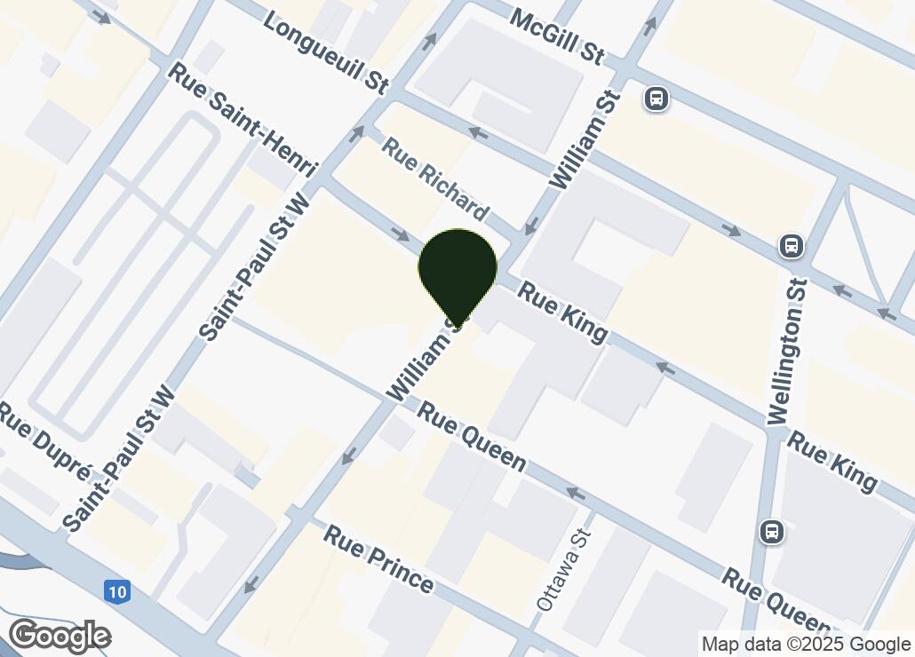 Map showing location at 45.4987434, -73.5572091