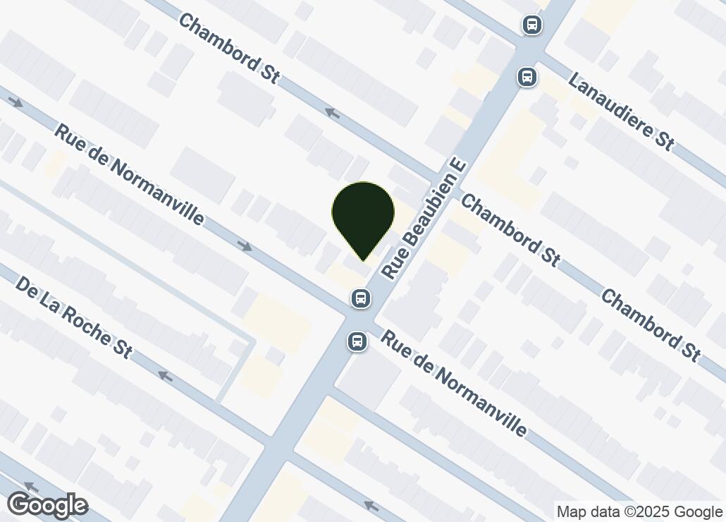 Map showing location at 45.5395756, -73.6001884