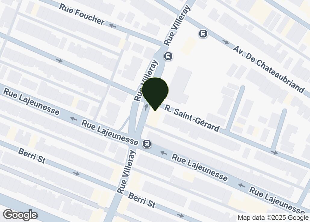 Map showing location at 45.5424088, -73.622007