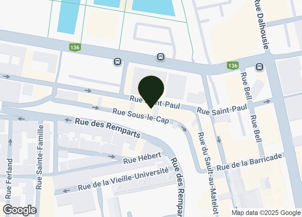 Map showing location at 46.8162826, -71.2045509