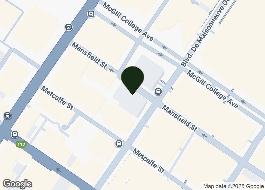 Map showing location at 45.5023284, -73.5739094