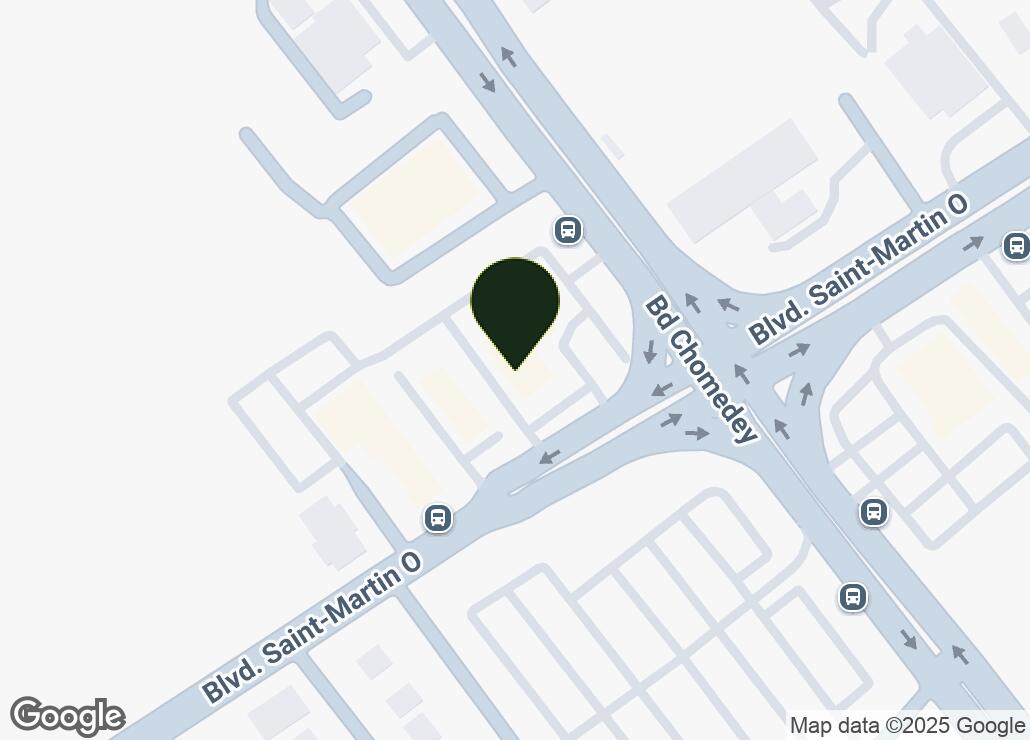 Map showing location at 45.5557034, -73.752086