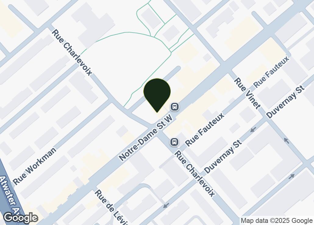 Map showing location at 45.4828507, -73.5756463