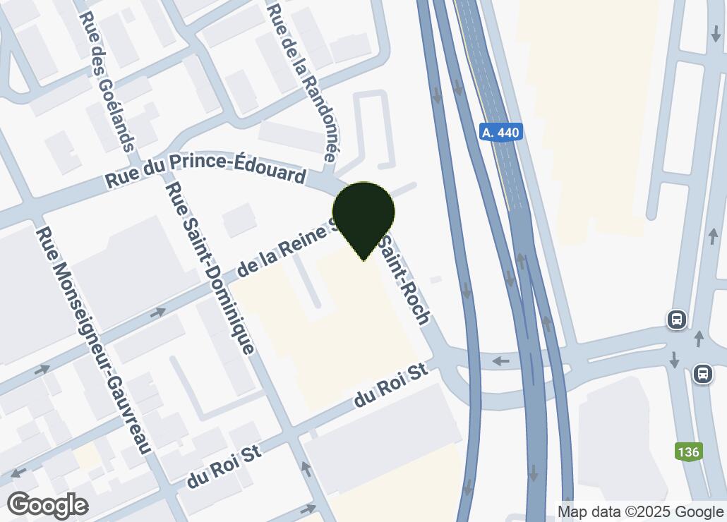 Map showing location at 46.8178912, -71.2180951