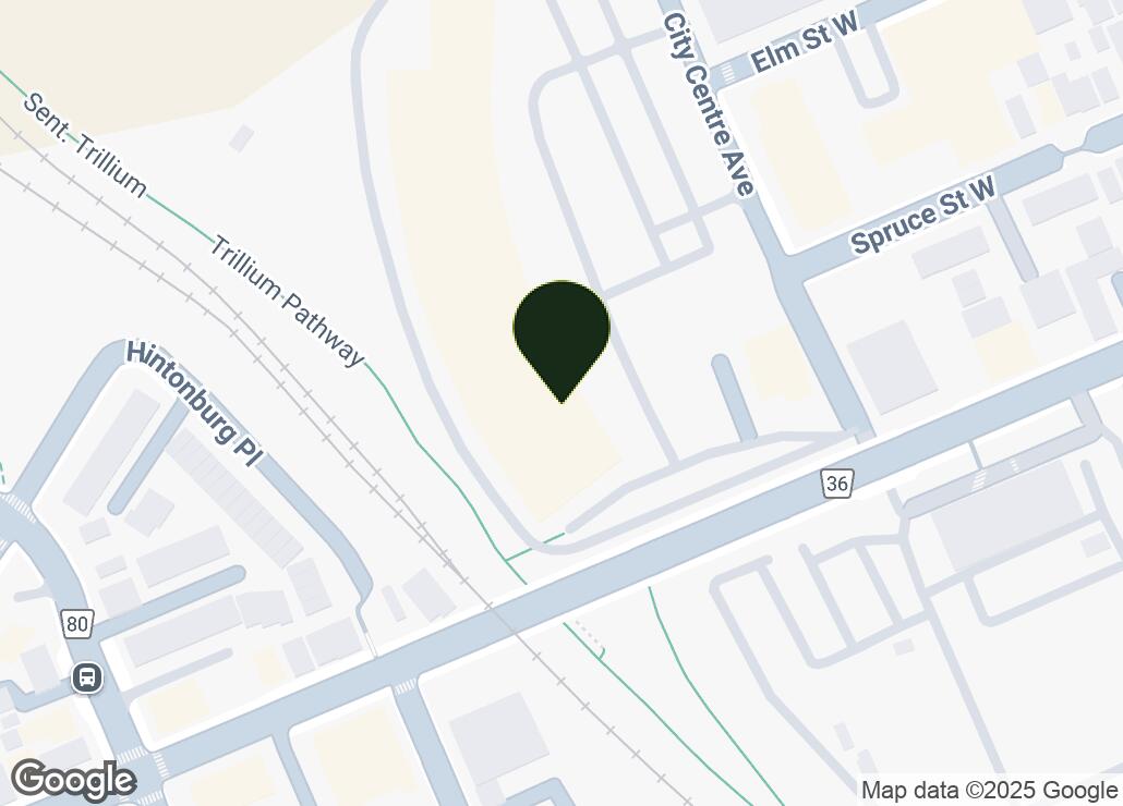 Map showing location at 45.407762, -75.718492