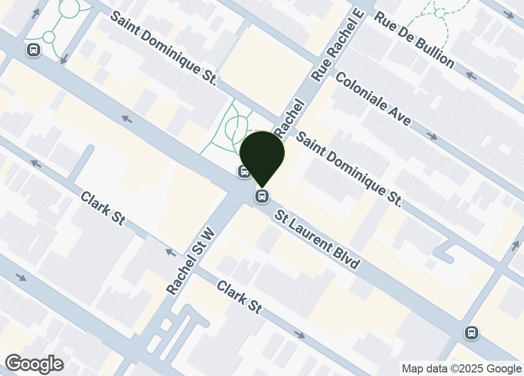 Map showing location at 45.5180321, -73.5814716