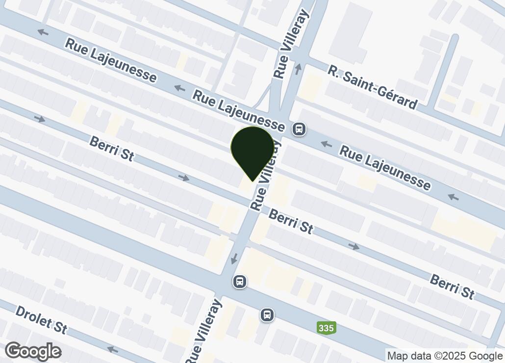 Map showing location at 45.5415972, -73.6226611