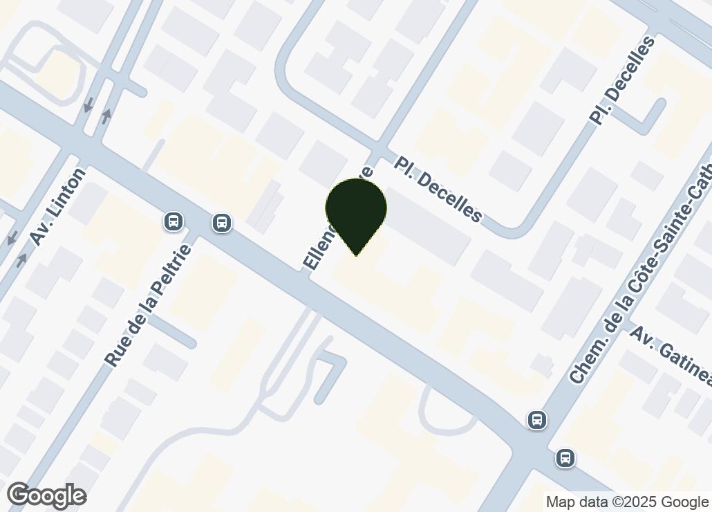 Map showing location at 45.4997109, -73.6288337