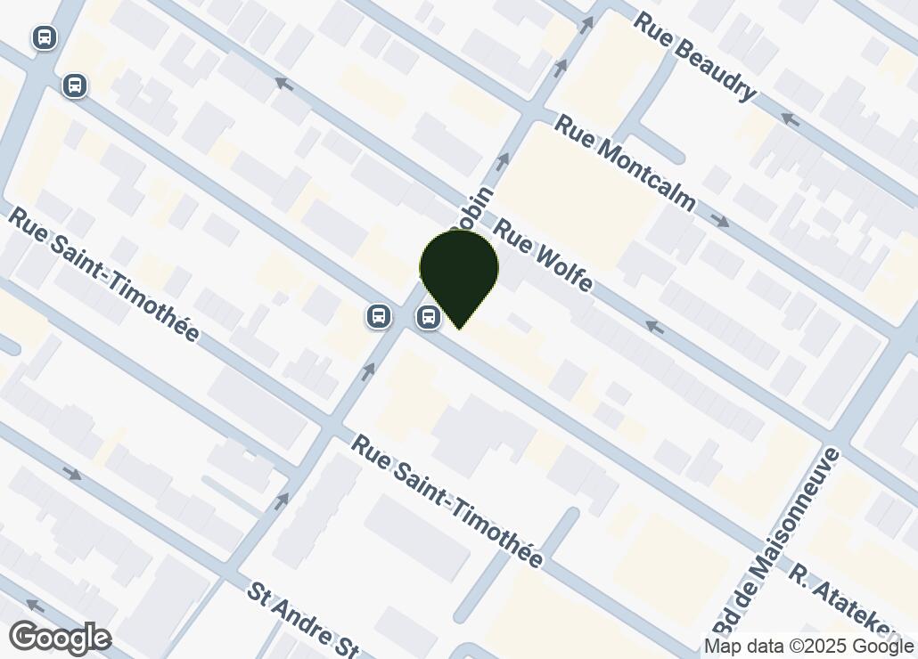 Map showing location at 45.5190957, -73.5604204