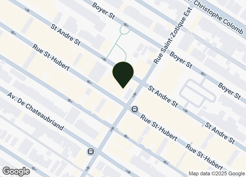 Map showing location at 45.5379828, -73.6066307