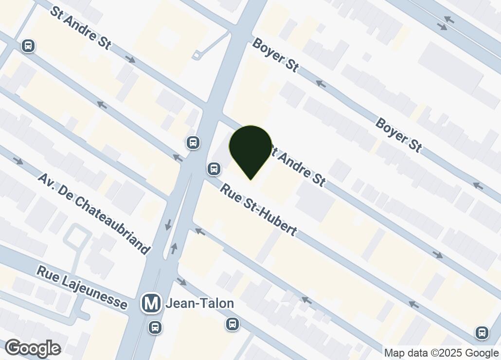 Map showing location at 45.5405497, -73.6125375