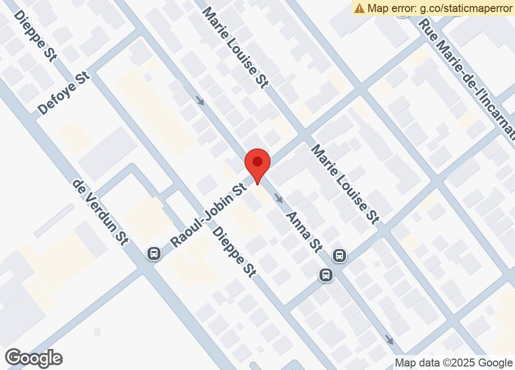 Map showing location at 46.8062765, -71.2463052