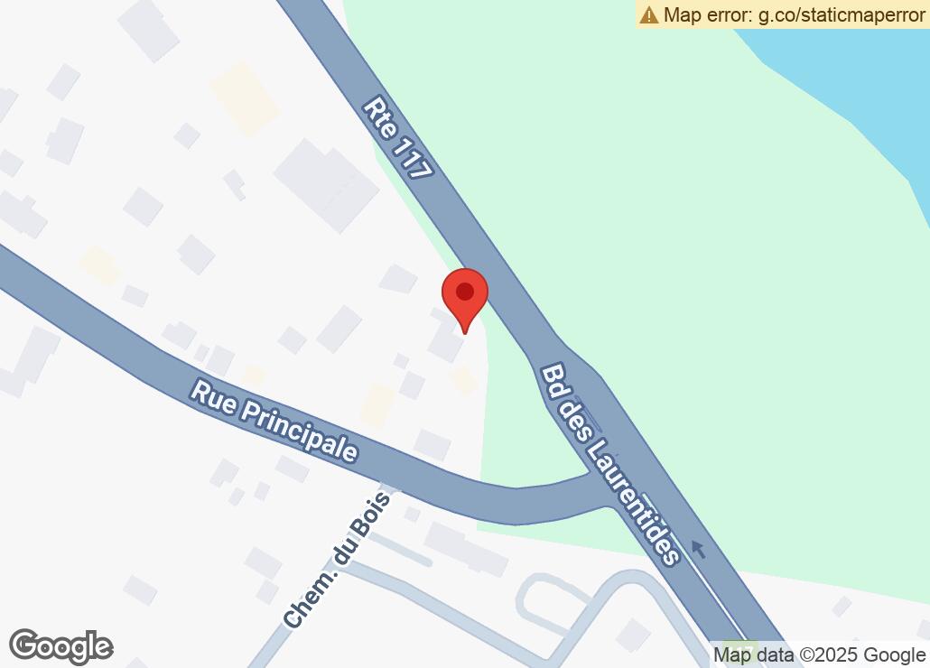 Map showing location at 45.8998065, -74.131972