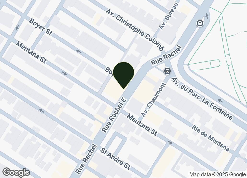 Map showing location at 45.5251666, -73.5752559