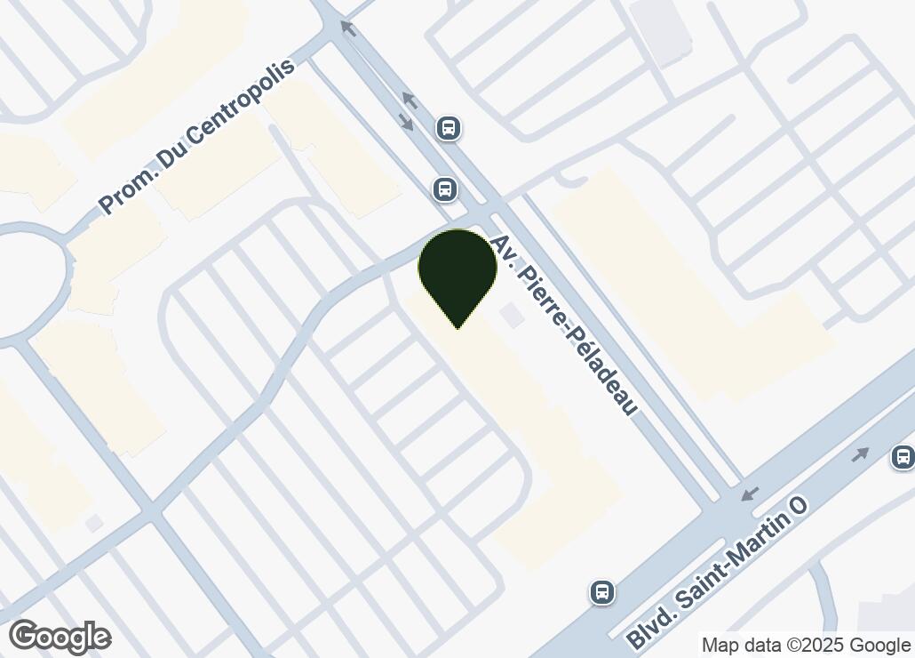 Map showing location at 45.5614351, -73.7431104