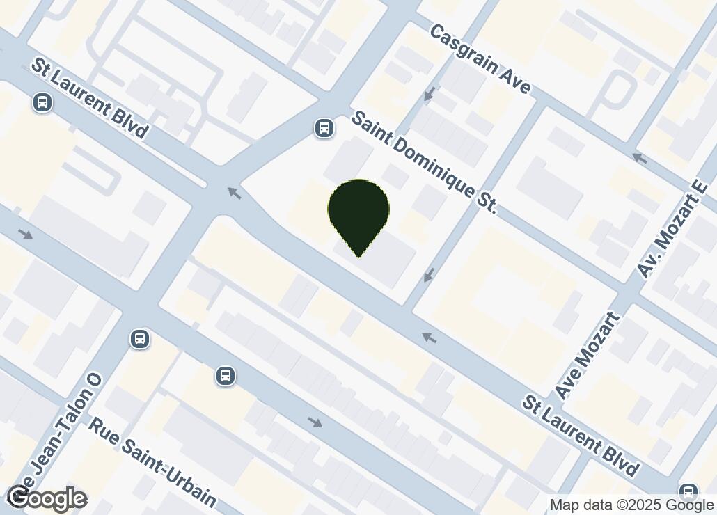 Map showing location at 45.5343464, -73.6171904