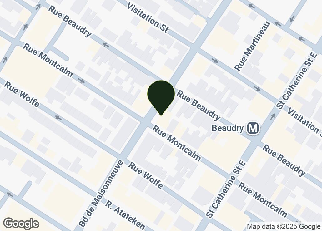 Map showing location at 45.5191325, -73.5574797