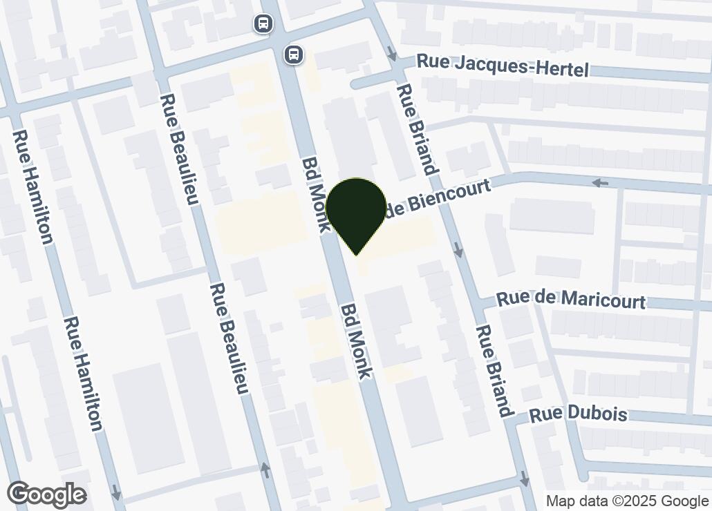 Map showing location at 45.4586181, -73.5959009