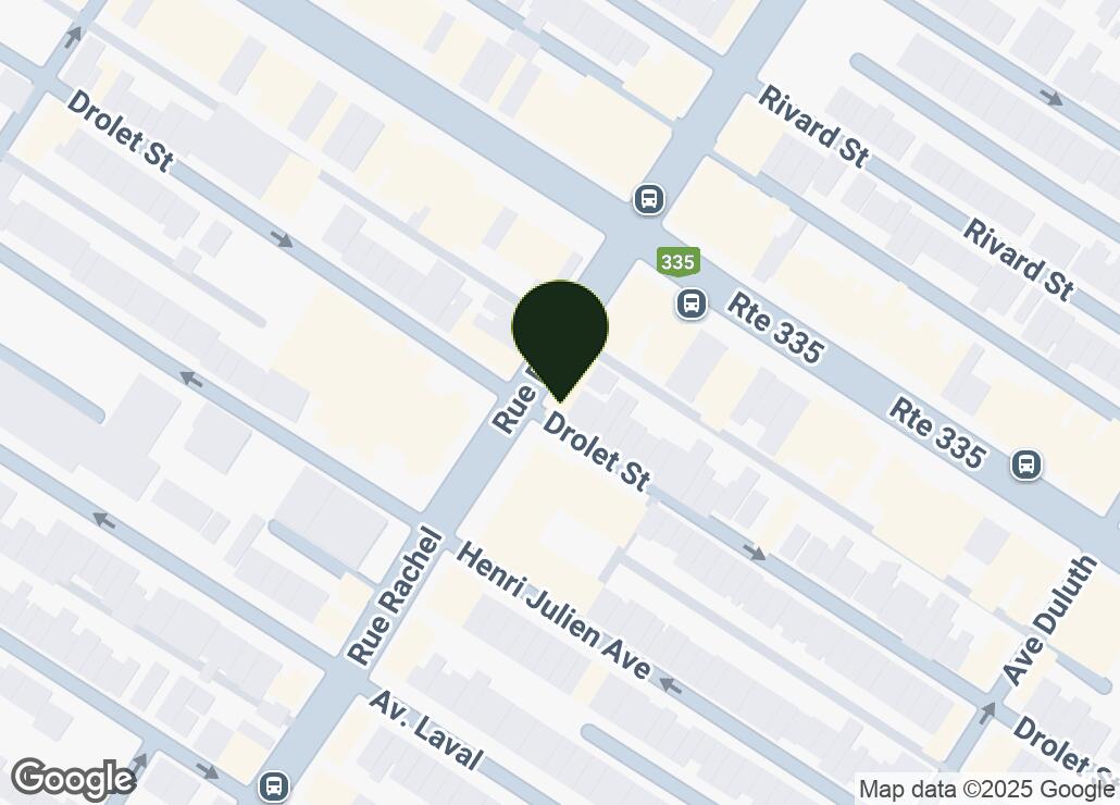 Map showing location at 45.5212262, -73.5785399