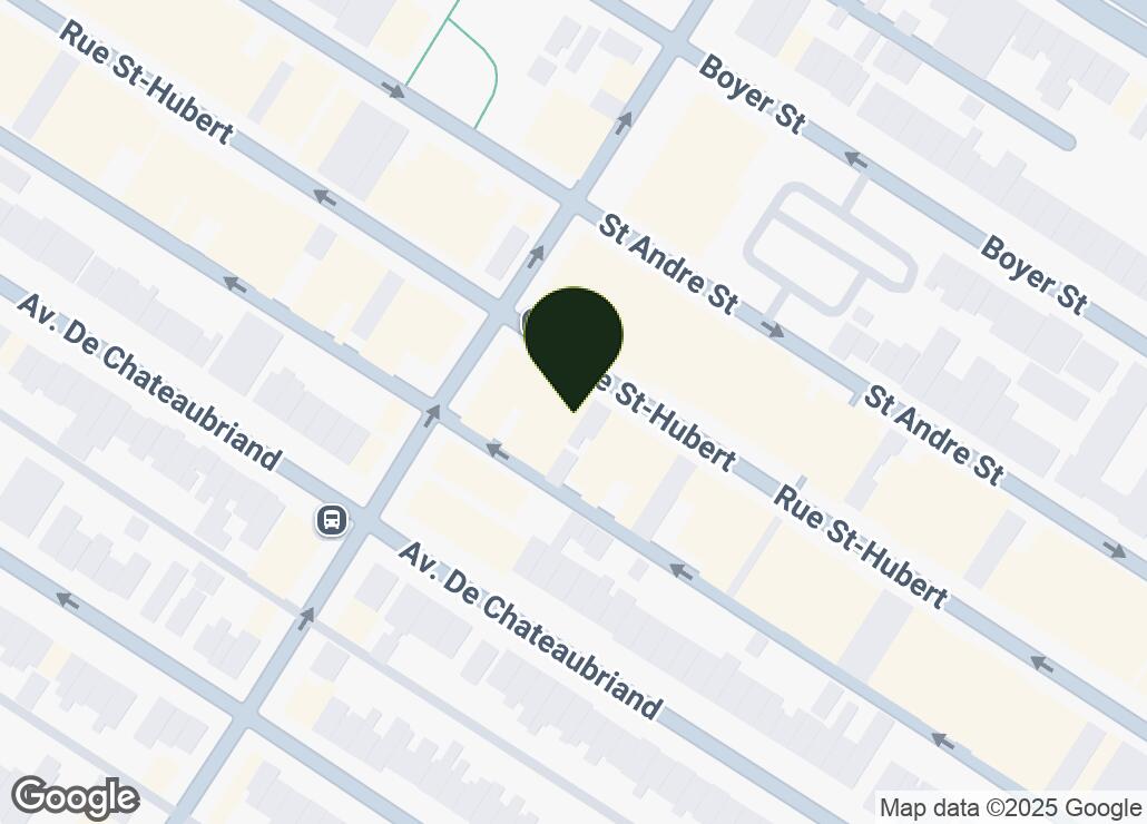 Map showing location at 45.53736, -73.6061859