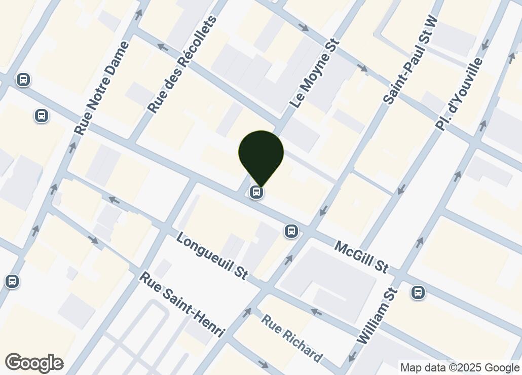 Map showing location at 45.5005004, -73.5576759