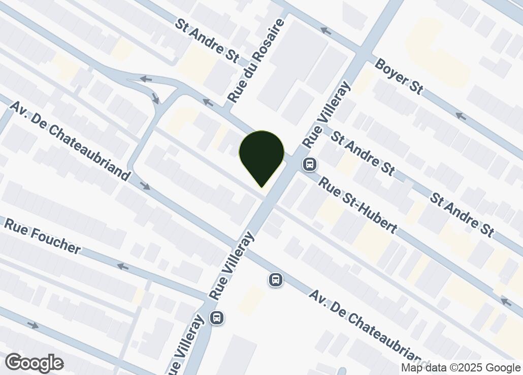 Map showing location at 45.5440605, -73.6212994