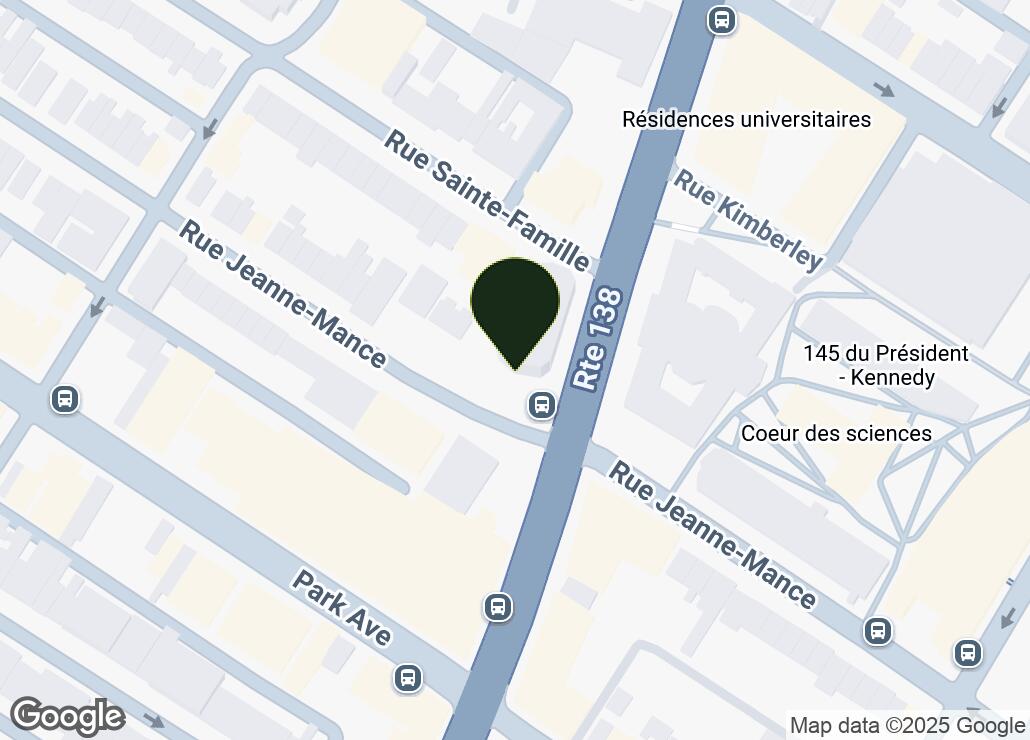 Map showing location at 45.5096111, -73.5710958