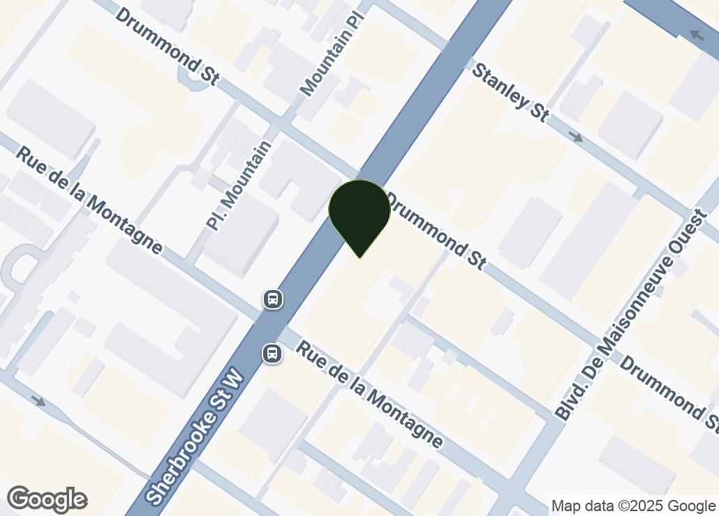 Map showing location at 45.5000232, -73.578042