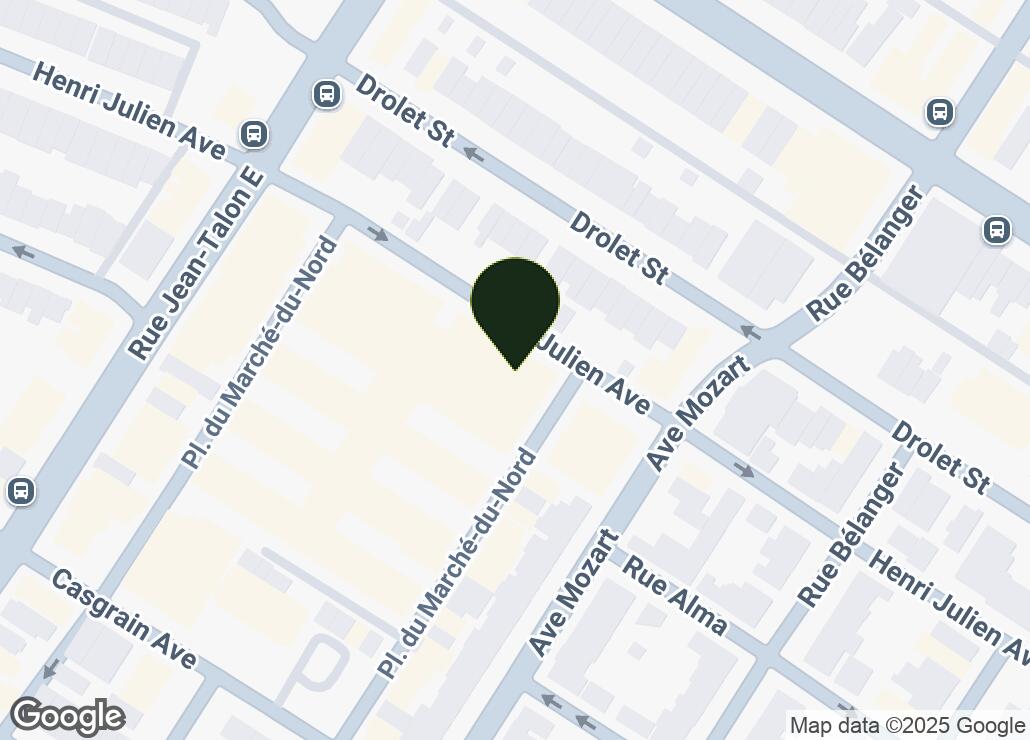 Map showing location at 45.5363523, -73.6141491