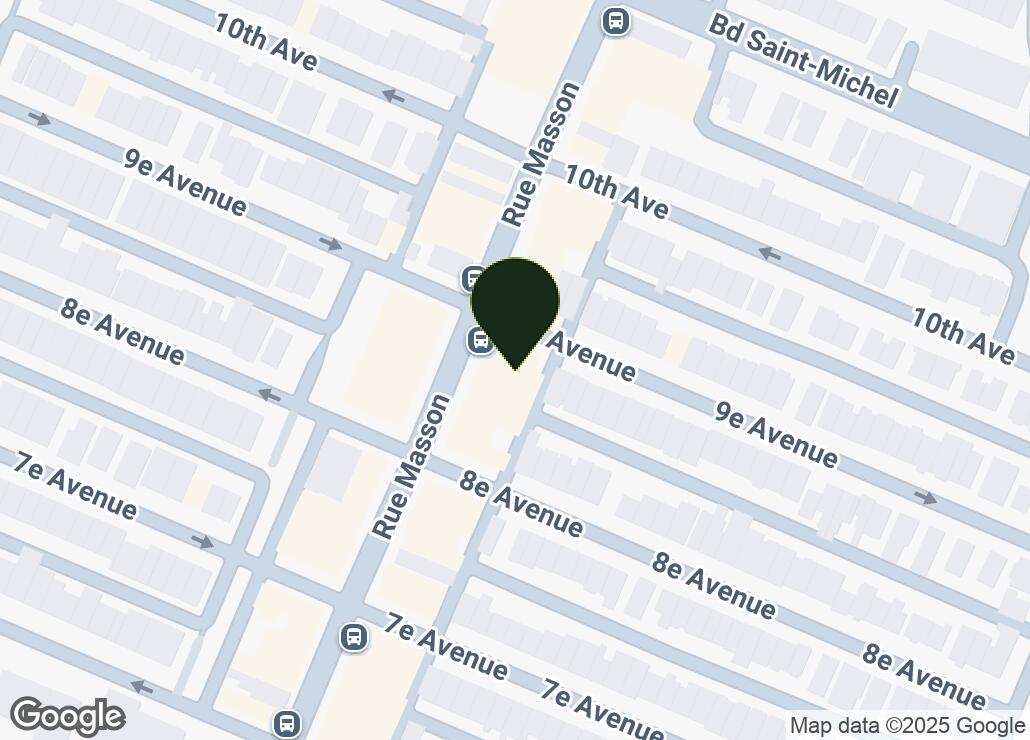 Map showing location at 45.5495144, -73.5736802