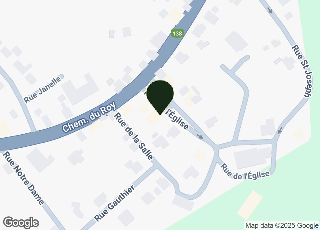 Map showing location at 46.6484725, -71.9291616