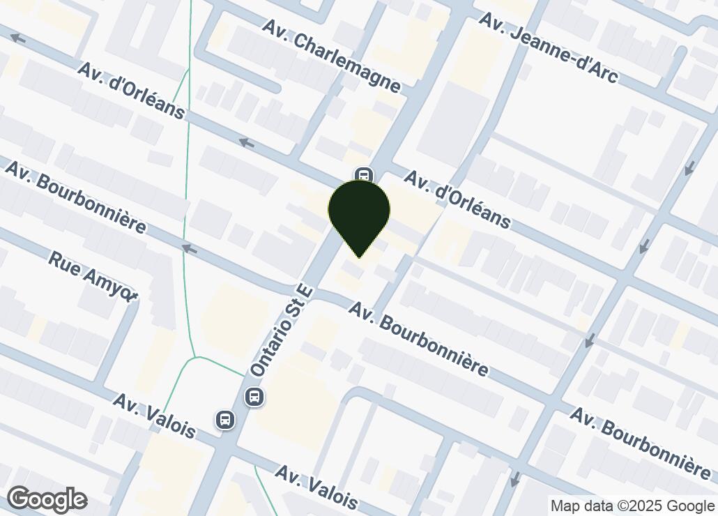 Map showing location at 45.5481513, -73.5425335