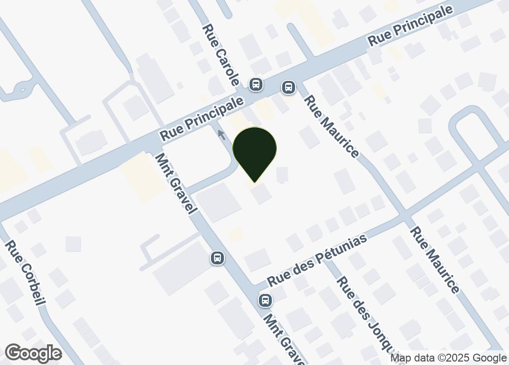 Map showing location at 45.5286015, -73.8204314