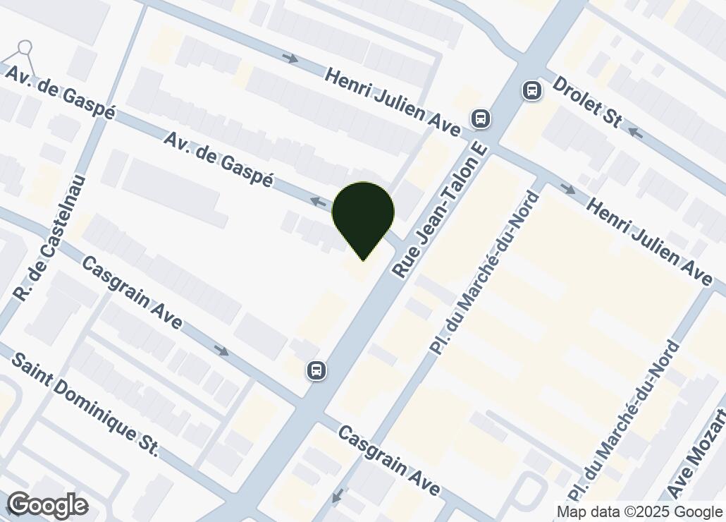 Map showing location at 45.5364794, -73.6164467