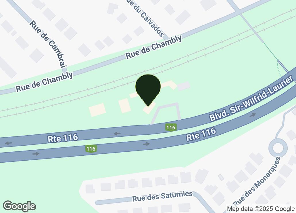 Map showing location at 45.514697, -73.33328